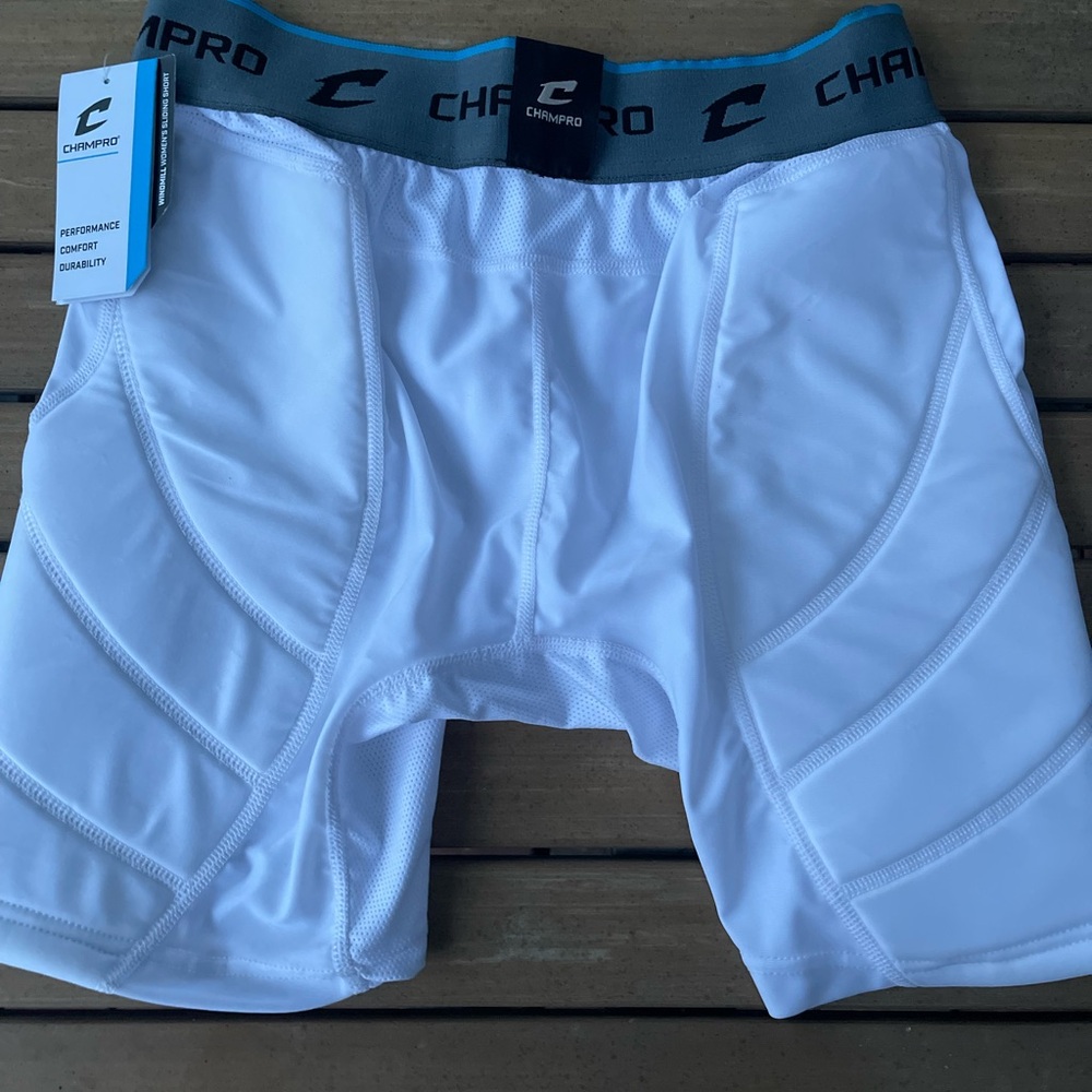 White Sport Sliding Shorts with Compression Fit and Stretch Fabric